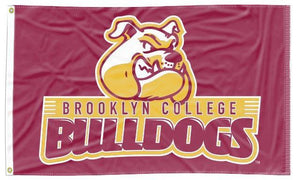 Brooklyn College - Bulldogs Maroon 3x5 Flag