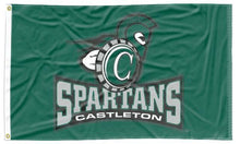 Load image into Gallery viewer, Castleton College - Spartans Green 3x5 Flag
