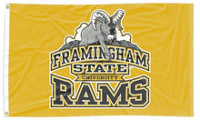 Load image into Gallery viewer, Framingham State University - Rams Gold 3x5 Flag
