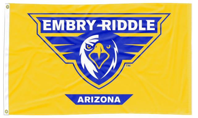 Embry-Riddle Aeronautical University Prescott - Eagles Gold 3x5 Flag