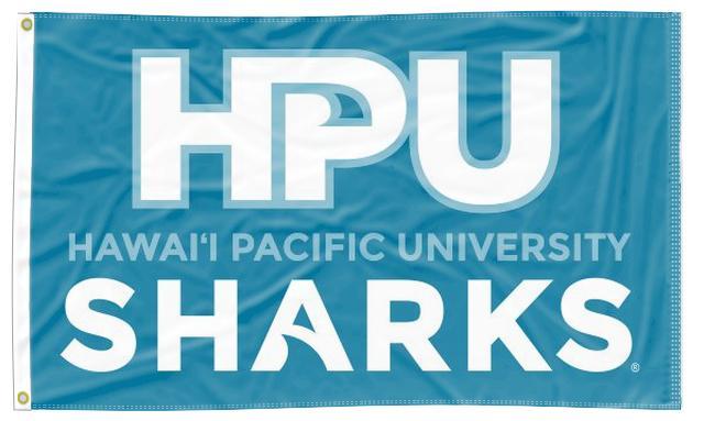 Hawaii Pacific University - HPU Sharks Blue 3x5 Flag