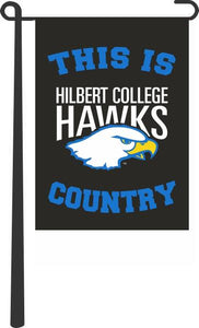 Hilbert College - This Is Hawks Country Garden Flag