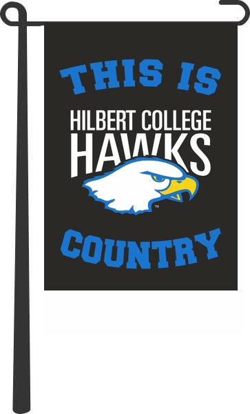 Hilbert College - This Is Hawks Country Garden Flag