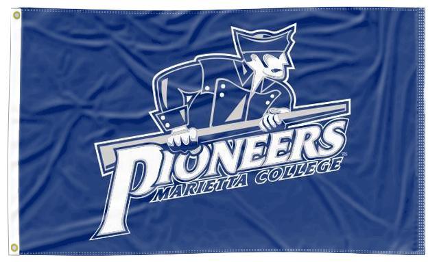 Marietta College - Pioneers Blue 3x5 Flag