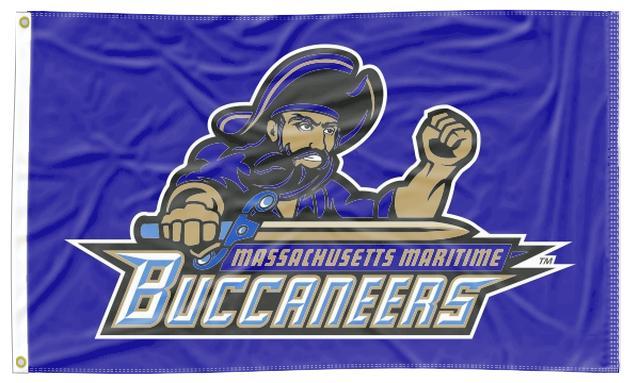 Massachusetts Maritime Academy - Buccaneers Blue 3x5 Flag