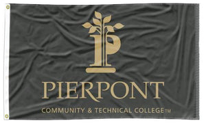 Pierpont C&TC - Lions Black 3x5 Flag