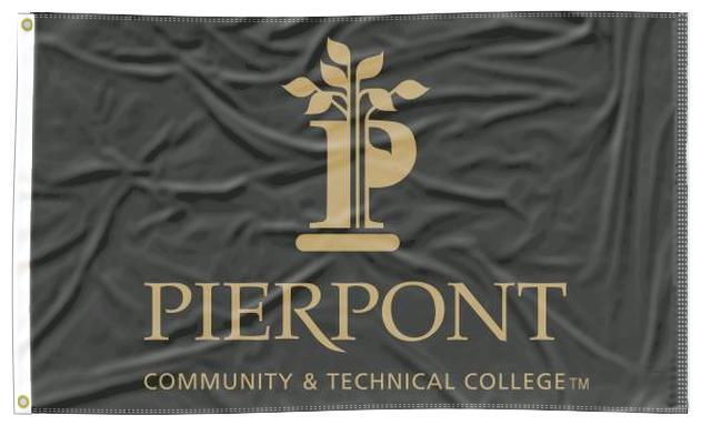 Pierpont C&TC - Lions Black 3x5 Flag