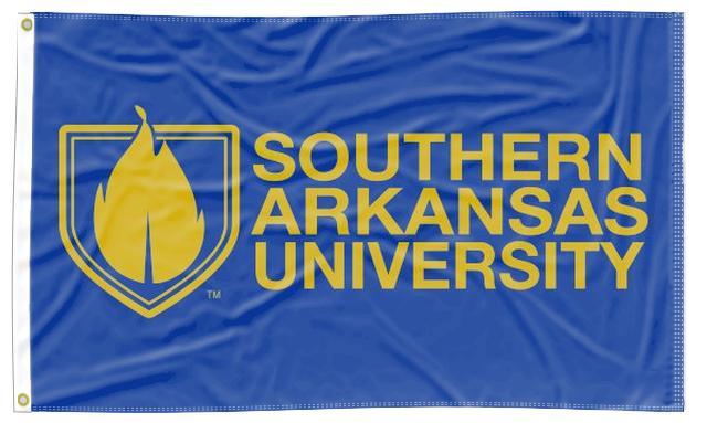 Southern Arkansas University - Mulerider Blue 3x5 Flag