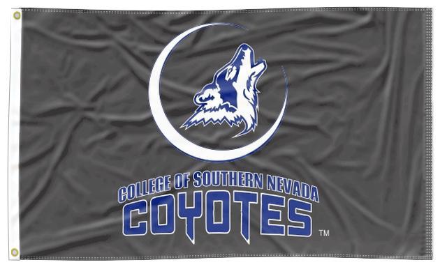 College of Southern Nevada - Coyotes Black 3x5 Flag