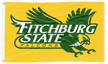 Load image into Gallery viewer, Fitchburg State University - Falcons Gold 3x5 Flag
