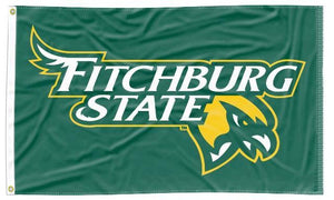 Fitchburg State University - Falcons Green 3x5 Flag