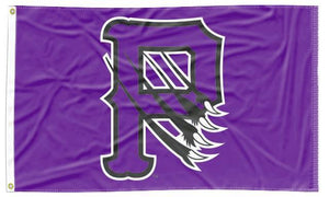 Paine College - P Claws Purple 3x5 Flag