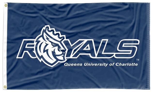 Queens University of Charlotte - Royals Blue 3x5 Flag