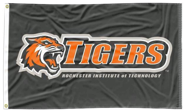Rochester Institute of Technology - Tigers Black 3x5 Flag