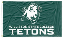Load image into Gallery viewer, Williston State College - Tetons Green 3x5 Flag
