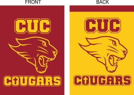 Concordia University Chicago - Cougars Red and Gold Garden Flag