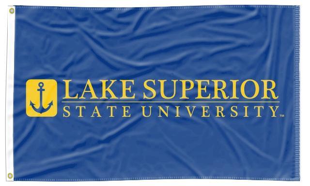 Lake Superior State - University Blue 3x5 flag