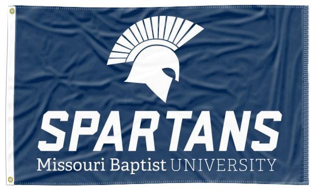 Missouri Baptist University - Spartans Blue 3x5 Flag