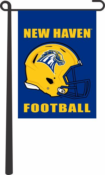 New Haven Chargers Garden Flag 13x18 Inch | Double-Sided College Sports Polyester Flag