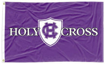 Load image into Gallery viewer, Holy Cross - Crusaders Purple 3x5 Flag
