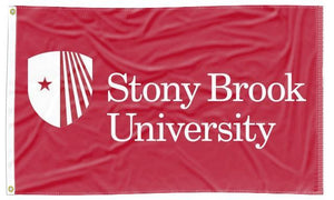 Stony Brook University - Seawolves Red 3x5 Flag