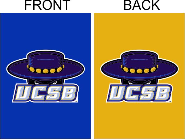 UC Santa Barbara - Gauchos Blue and Gold Garden Flag