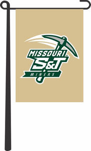 Missouri S&T - Miners Pickaxe Garden Flag