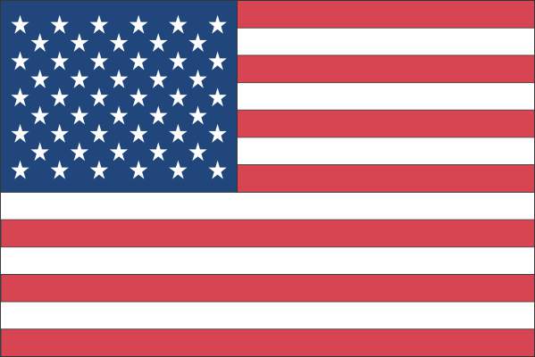 USA 4' x 6' Applique Flag