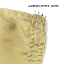 Load image into Gallery viewer, quadruple stitched flyends of Gold 3x5 feet wide University of Colorado Buffaloes Flag with two metal grommets
