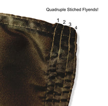 Load image into Gallery viewer, Quadruple Stitched Flyends of Black 3x5 University of Georgia Flag with Two Metal Grommets
